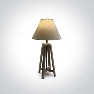 61118 WOOD TABLE LAMP 12W E27