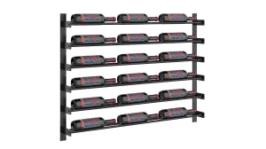 Evolution Wine Wall Mounted Wine Rack 30 3C (18 - 54 Bottle)