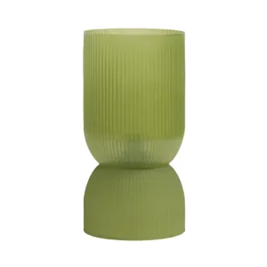 Ribbed Glass Table Lamp