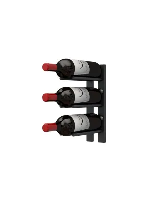 Straight Bottle ST Wall Mounted Wine Rails – 1FT Metal Wine Rack (3 Bottles)