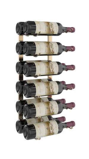 W Series 2ft Wall Mounted Wine Rack (12 bottles - Double Depth)